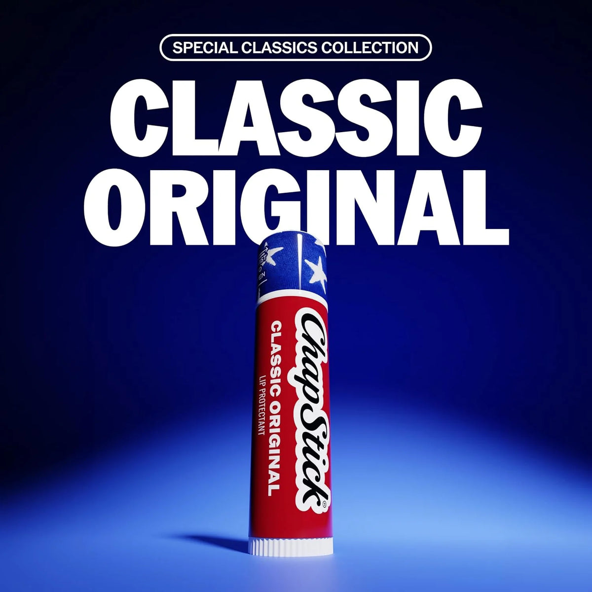 ChapStick Classic Original Americana Lip Balm with 24 Hour Moisture, 3-Pack