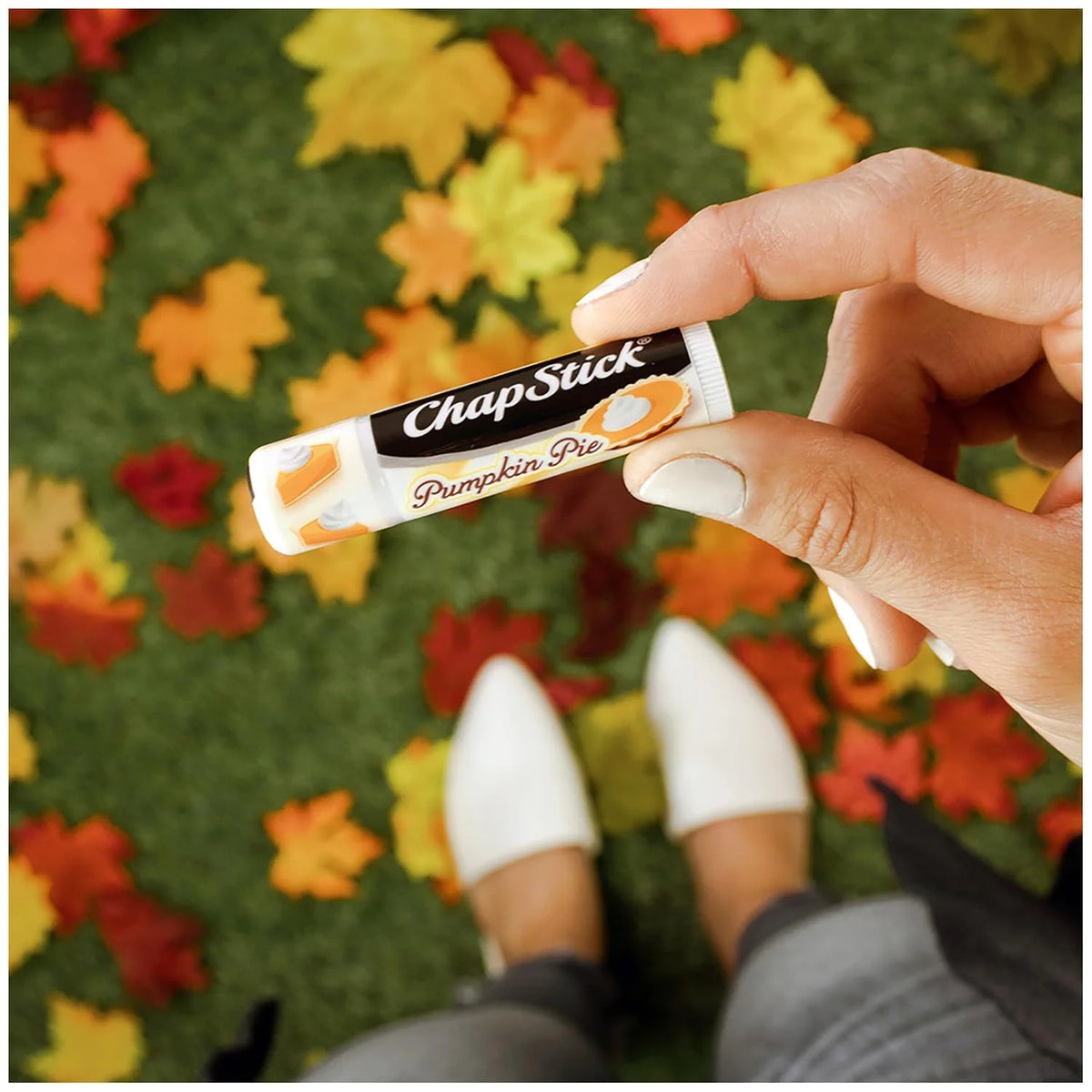 ChapStick Lip Balm, Pumpkin Pie – Sweet, Creamy & Spicy Moisturizer for Dry Lips, 0.15 Oz
