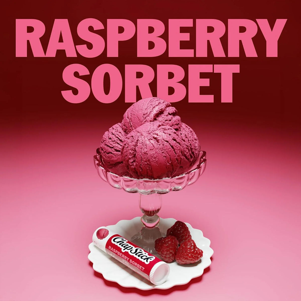 ChapStick Raspberry Sorbet Lip Balm, Bulk 12-Pack