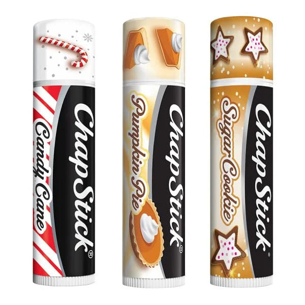 ChapStick Bulk Lip Balm, Holiday Collection, Lip Care Tubes, 0.45 oz, 216 ct case
