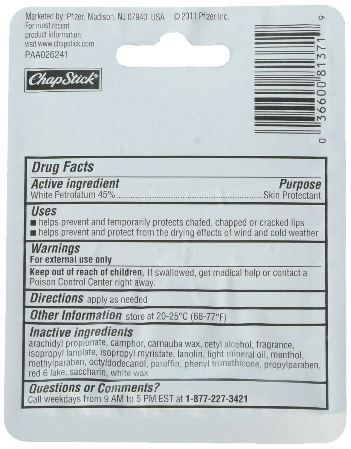 ChapStick Lip Balm Cherry 0.15 oz (Pack of 12)