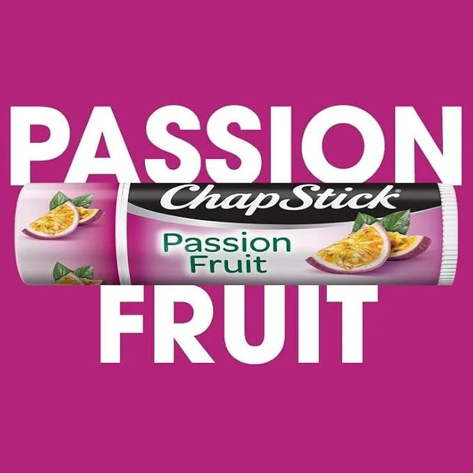 ChapStick Lip Moisturizer, Passionfruit, 12-Pack Limited Edition Bulk Lip Balm, Sweet & Aromatic, 0.15 Oz Ea