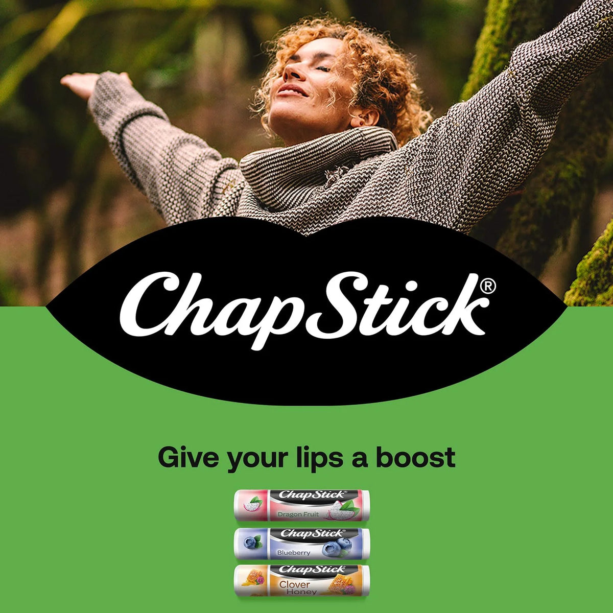 ChapStick Lip Balm, Superfood Collection 3-Pack – Dragon Fruit, Blueberry & Clover Honey, Moisturizer for Dry Lips, 0.15 Oz