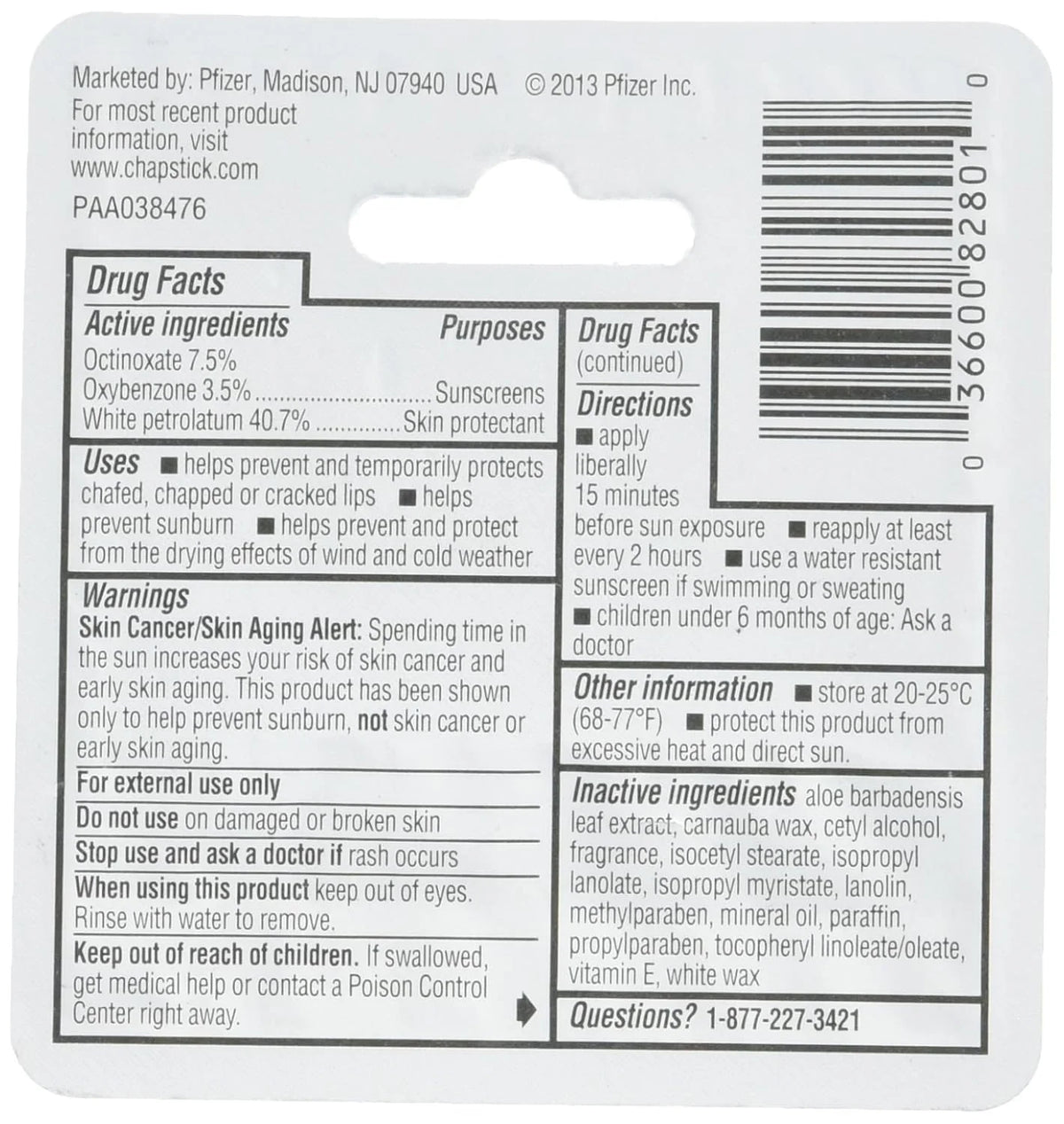 ChapStick Skin Protection Sunscreen Moisturizer, Original SPF 12 0.15 oz (Pack of 2)
