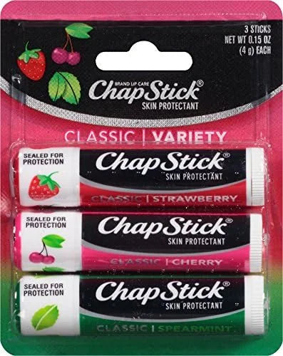 ChapStick Classic Lip Care Skin Protectant 0.15 Ounce, 3 Count (Pack of 1)