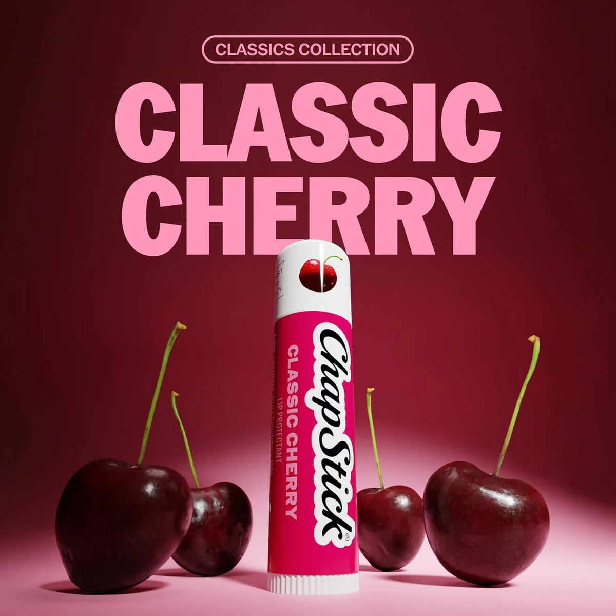 ChapStick Bulk Lip Balm, Classic Cherry 12-Count – Lip Moisturizer for Dry Lips, 0.15 Oz Ea