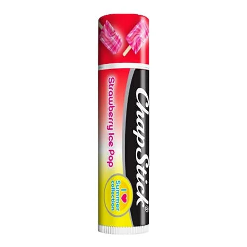 ChapStick Strawberry Ice Pop Flavored Lip Balm Tube, Lip Moisturizer - 0.15 Oz