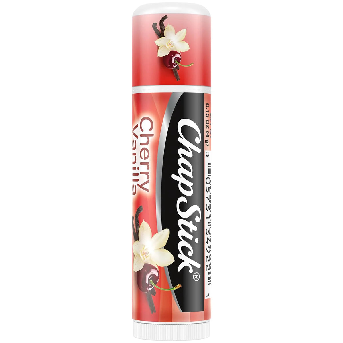 ChapStick Lip Balm, Cherry Vanilla – Fruity Sweet & Creamy Moisturizer for Dry Lips, 0.15 Oz